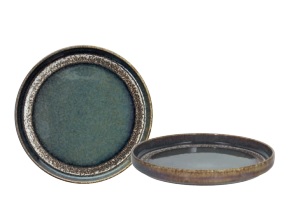 Blue and brown