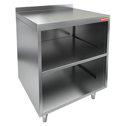 НБМСО-12/7БП модуль барный - стол открыт. с бортом, с полкой, 1200х700х850мфм, HICOLD RUS