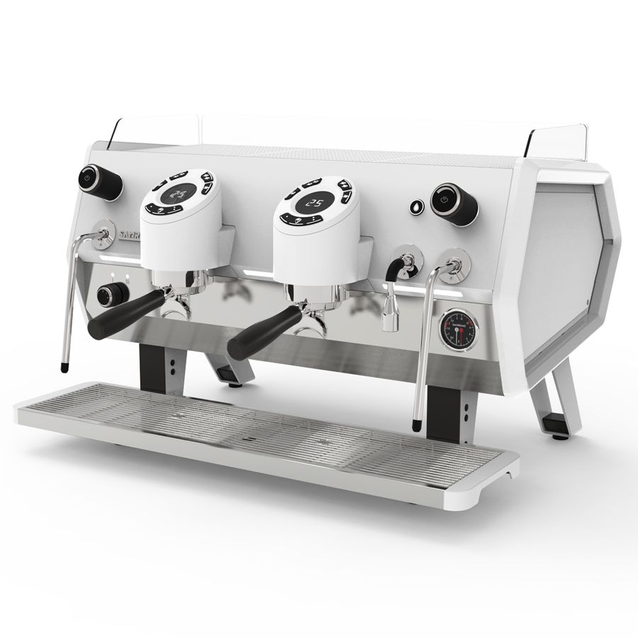 Кофемашина Sanremo D8 2 высокие гр, Подсветка групп+Cold Touch+Экономайзер, Total White, белая