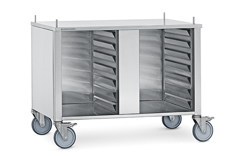 Подставка Convotherm 6.10, 10.10 закрытая с 3-х сторон, 14 пар направляющих, на колесах