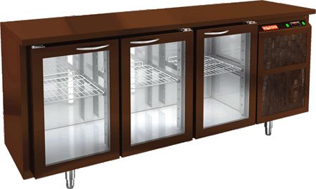 СТОЛ C ОХЛ.ШКАФОМ СО СТЕКЛ.ДВЕР.HICOLD BNG 111 HT BAR — 2