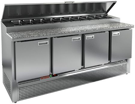 СТОЛ ДЛЯ ПИЦЦЫ HICOLD PZE1-1111GN (1/3) КАМЕНЬ — 2