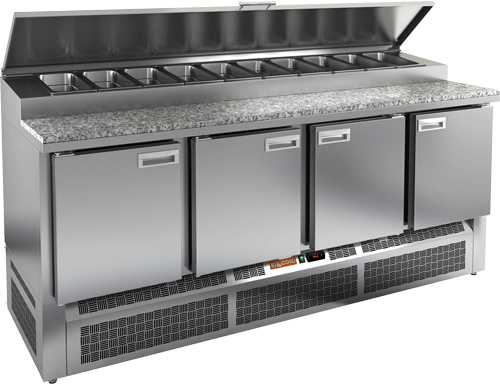 СТОЛ ДЛЯ ПИЦЦЫ HICOLD PZE1-1111GN (1/3) КАМЕНЬ — 1