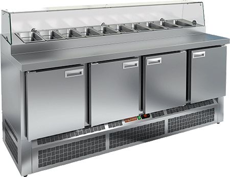 СТОЛ ДЛЯ ПИЦЦЫ HICOLD PZE2-1111/GN (1/6) СТЕКЛО — 2