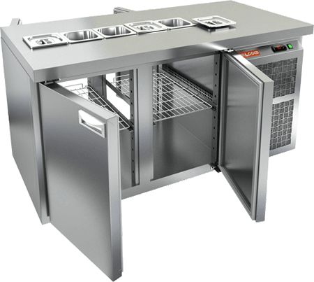 СТОЛ ДЛЯ САЛАТОВ HICOLD SL2T-11/GN (1/6) — 2