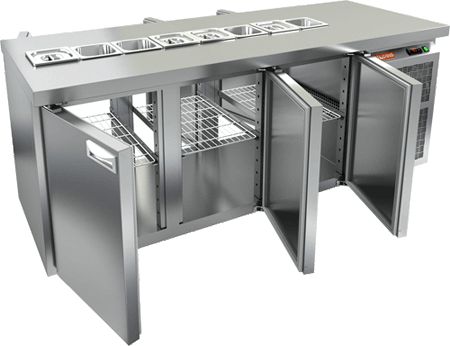 СТОЛ ДЛЯ САЛАТОВ HICOLD SL2T-111/GN (1/6) БЕЗ КРЫШКИ — 2