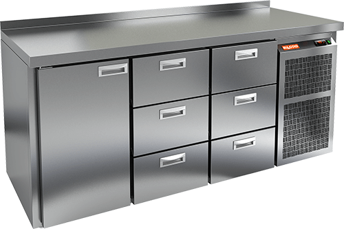 СТОЛ С ОХЛАЖД.ШКАФОМ HICOLD GN 133 BR2 TN — 2
