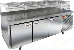 СТОЛ С ОХЛАЖД.ШКАФОМ HICOLD GN111/TN LT — 2