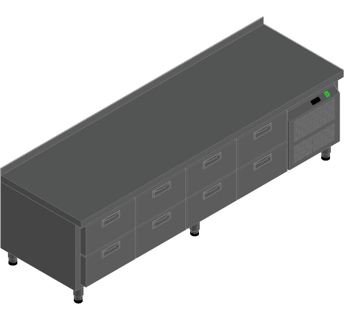 СТОЛ С ОХЛАЖД.ШКАФОМ HICOLD GN2222/TN LT