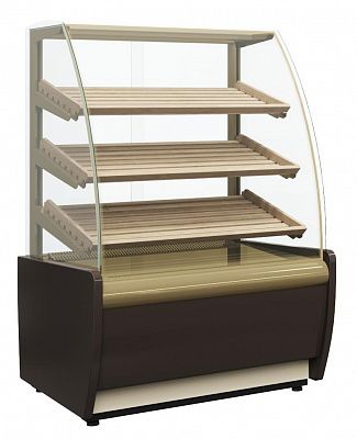 Витрина хлебная K70 N 0,9-2 LIGHT Bread цвет по схеме (без стекла) (стандарт, пластик 0012 (корич))