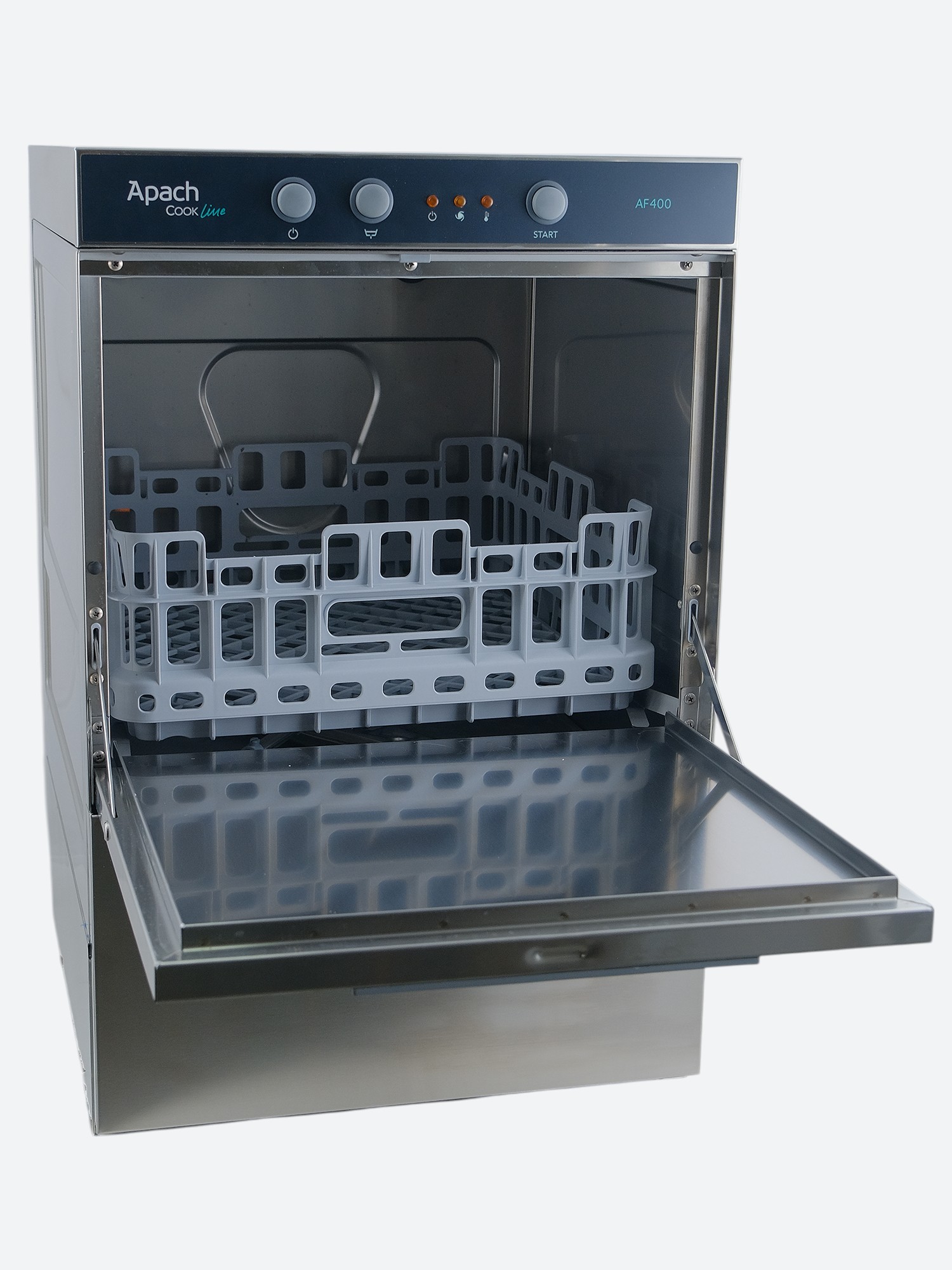 МАШИНА СТАКАНОМОЕЧНАЯ APACH AF400 ФРОНТАЛЬНАЯ — 6