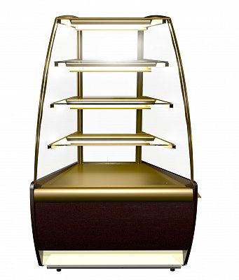 Витрина холодильная K70 VM-3 LIGHT цвет по схеме (стандарт, пластик 0012 (коричневый))
