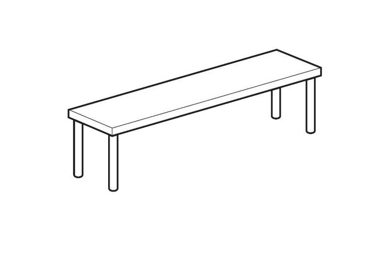 ПОЛКА НАСТОЛЬНАЯ ОТКРЫТАЯ APACH CHEF LINE LOSO3512T1