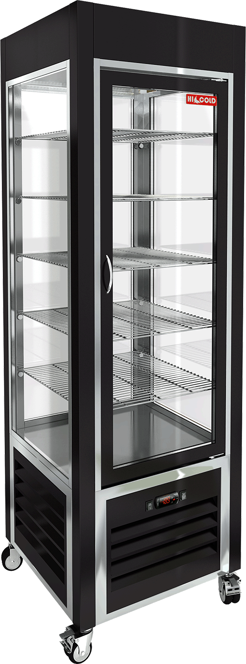 ВИТРИНА КОНДИТ/ВЕРТИКАЛЬНАЯ HICOLD VRC 350 BLACK FR — 1