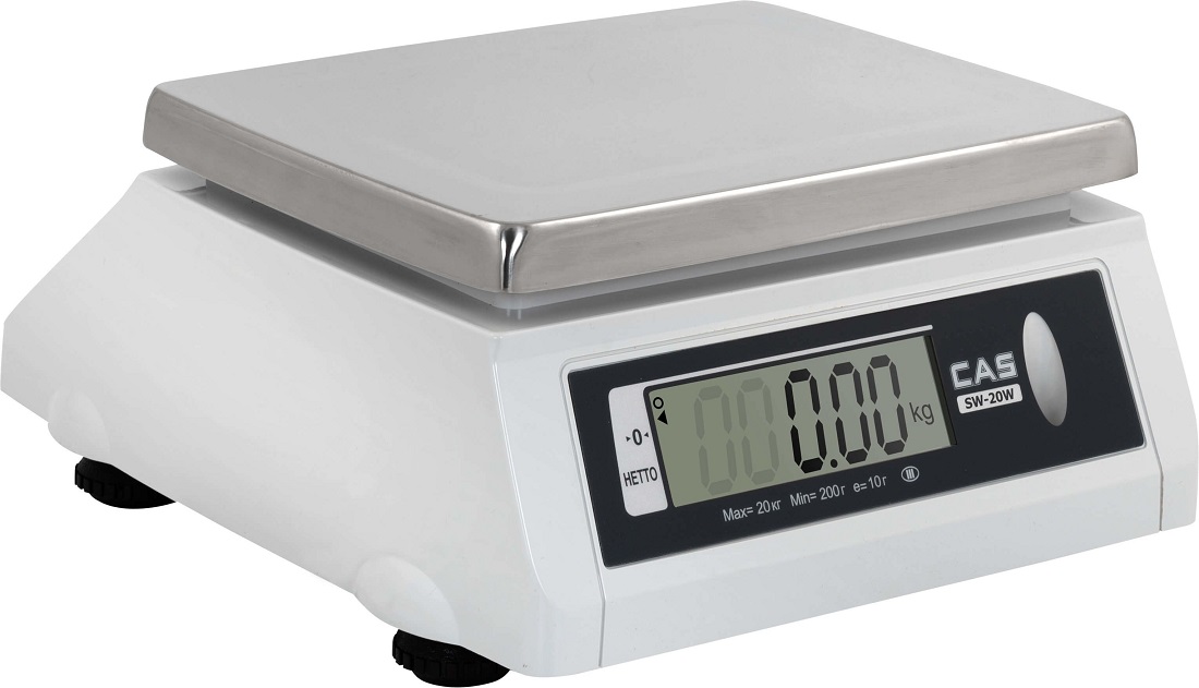 ВЕСЫ ЭЛ.ПОРЦИОННЫЕ CAS SW-20W (DD) ДВА ДИСП