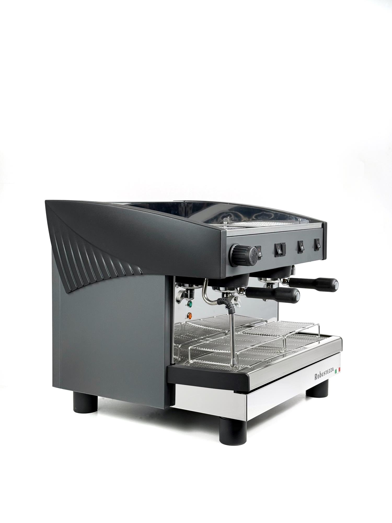 КОФЕМАШИНА ПОЛУАВТОМАТ ROBUSTEZZA ST2M COMPACT/ ЧЕРНАЯ+ВЫСОКАЯ ГРУППА 1Ф