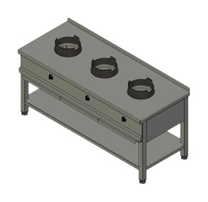 ПЛИТА ГАЗОВАЯ ВУЛКАН-HEIDEBRENNER KSW 03 WOK АРТ.8787