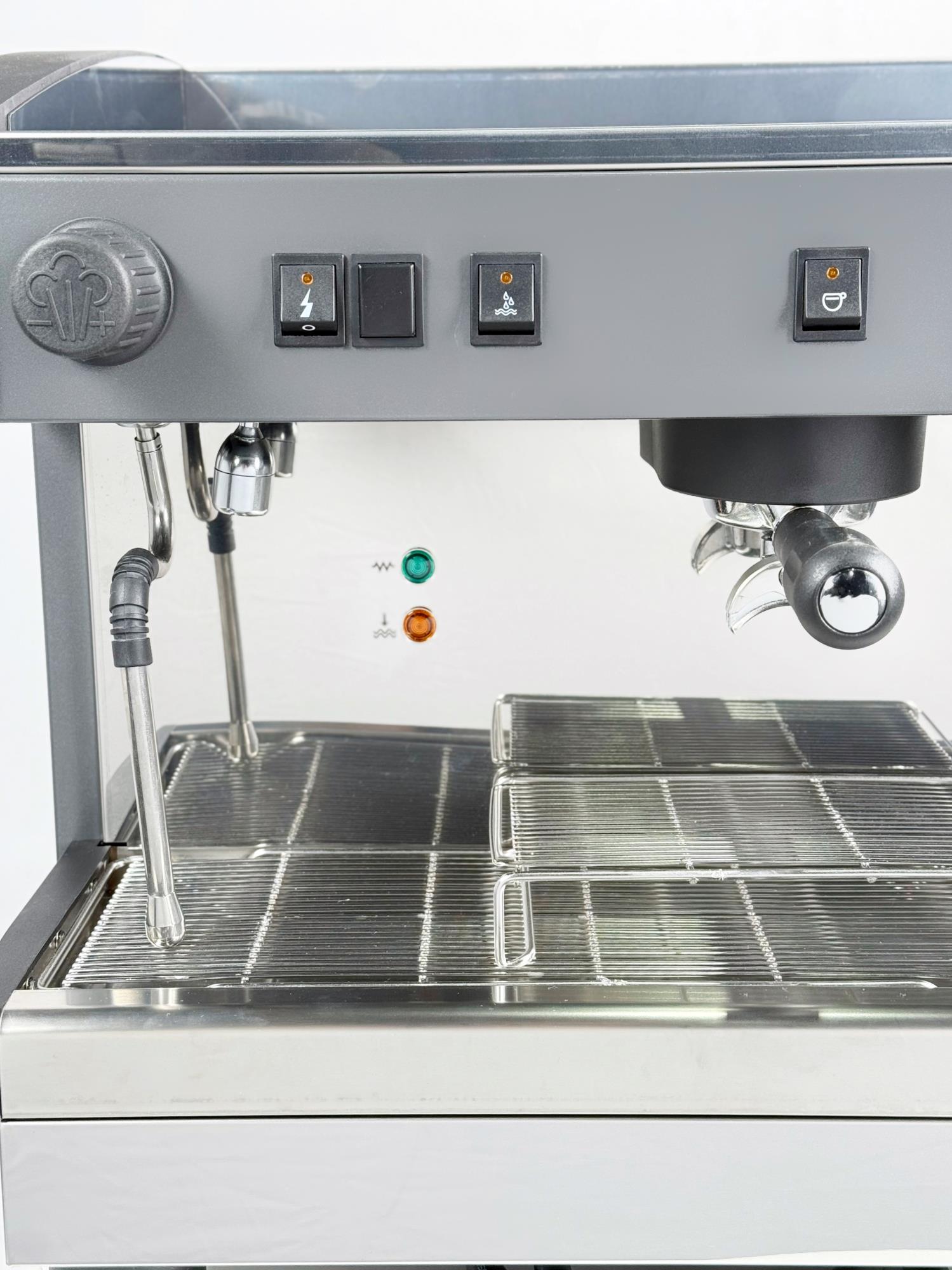 КОФЕМАШИНА ПОЛУАВТОМАТ ROBUSTEZZA ST2M/ ЧЕРНАЯ+ВЫСОКАЯ ГРУППА МУЛЬТИФАЗНАЯ — 4