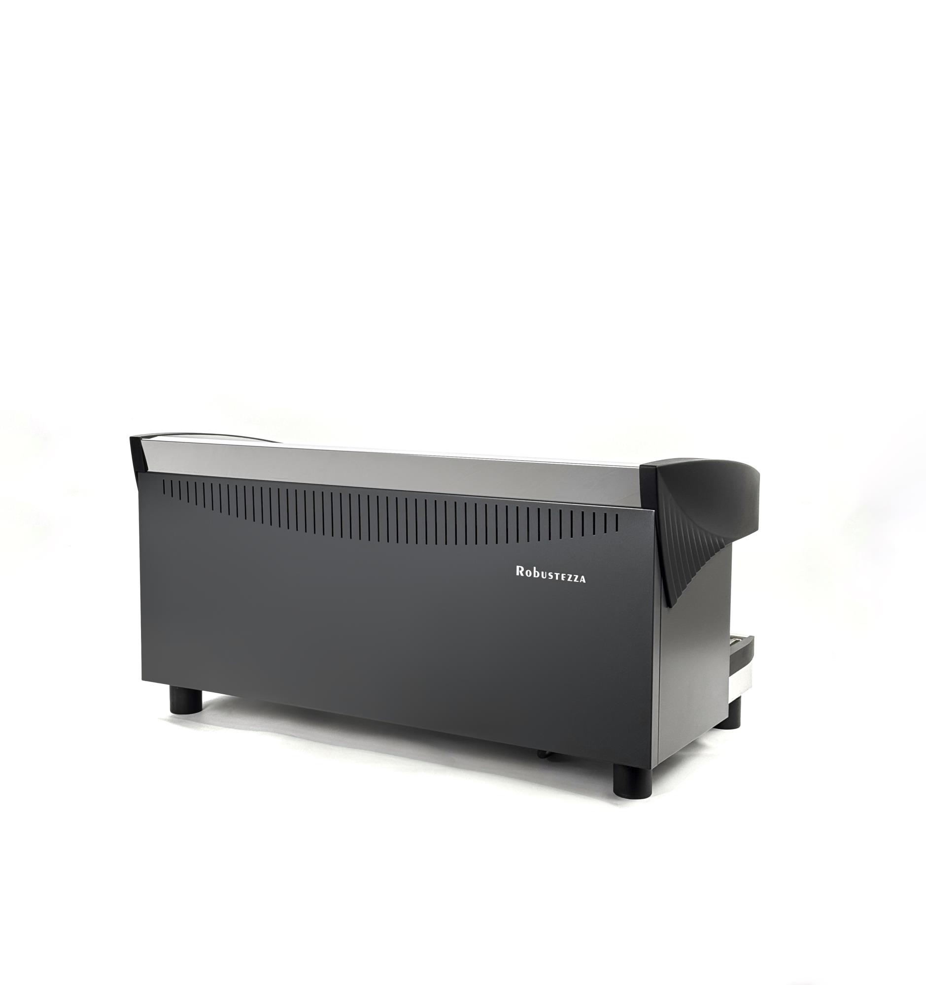 КОФЕМАШИНА ПОЛУАВТОМАТ ROBUSTEZZA ST3M/ ЧЕРНАЯ+ВЫСОКАЯ ГРУППА МУЛЬТИФАЗНАЯ — 3