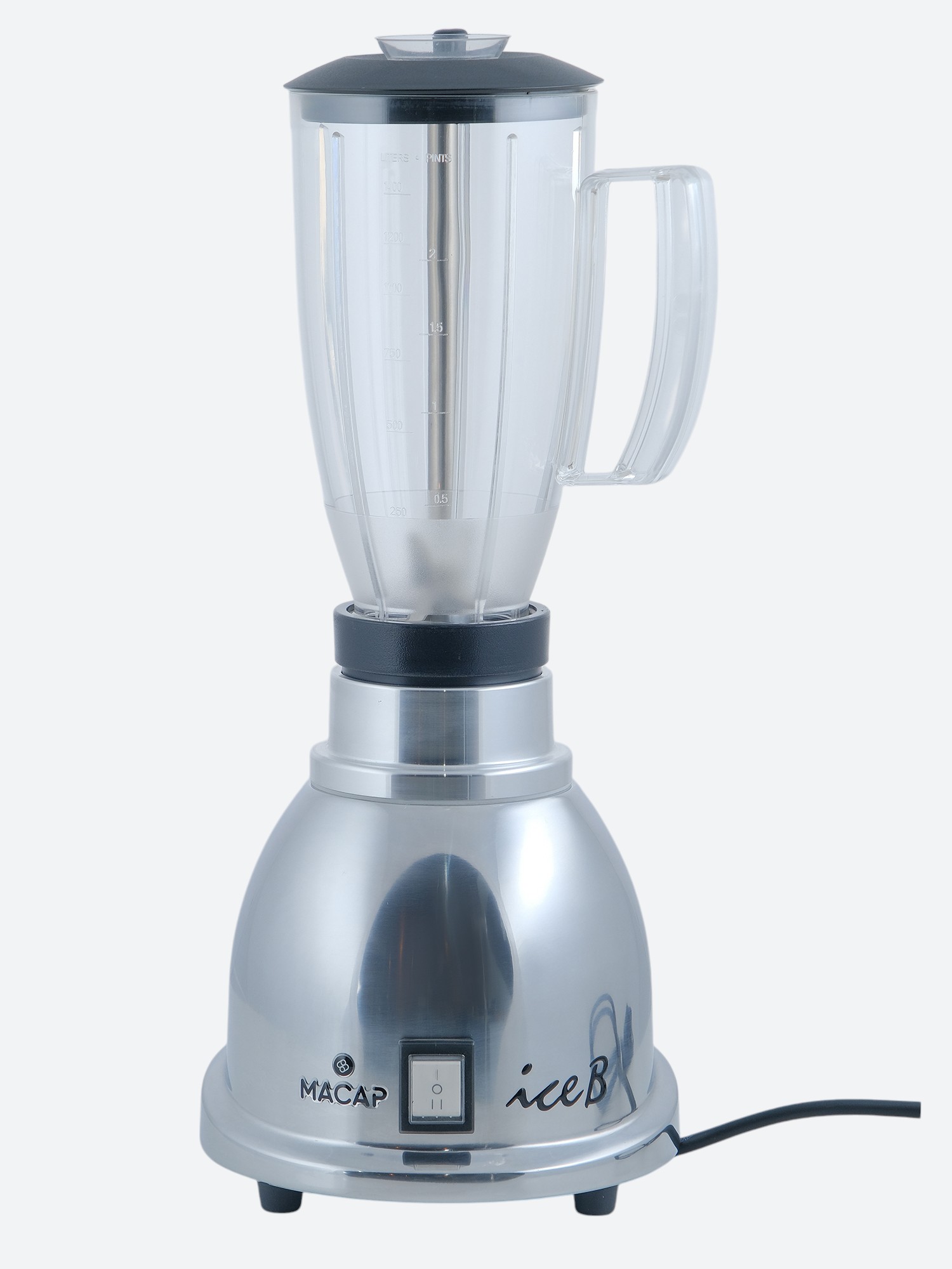 БЛЕНДЕР MACAP B100 (C13) ХРОМ ПЛАСТИКОВЫЙ СТАКАН — 2