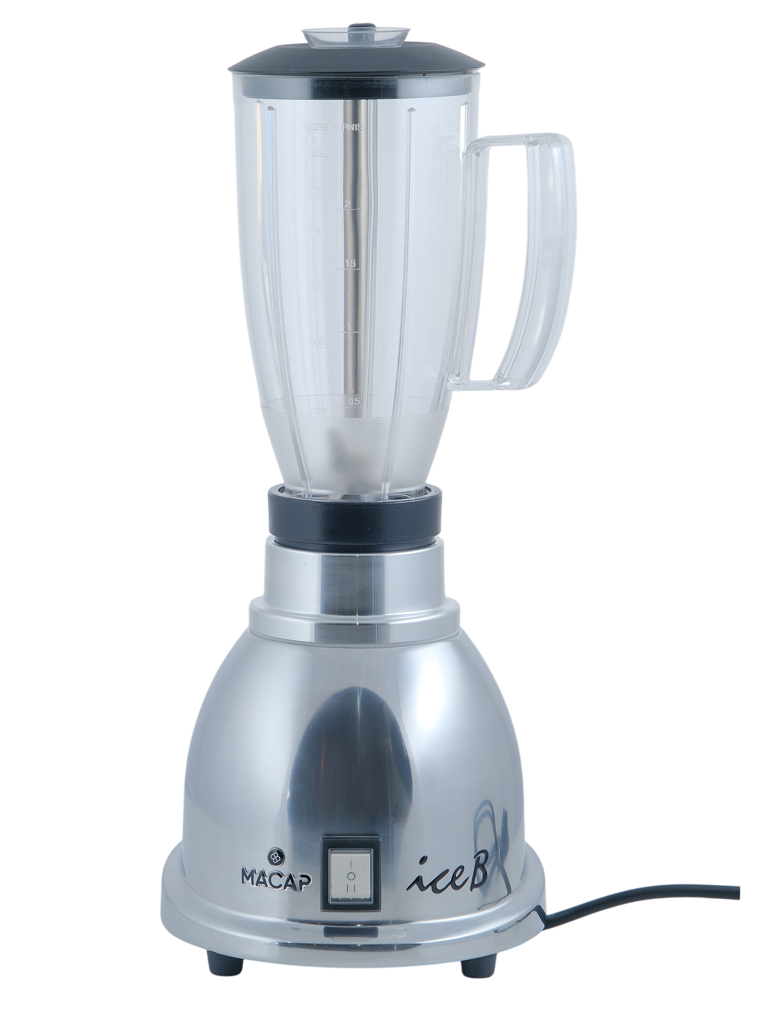 БЛЕНДЕР MACAP B100 (C13) ХРОМ ПЛАСТИКОВЫЙ СТАКАН — 3
