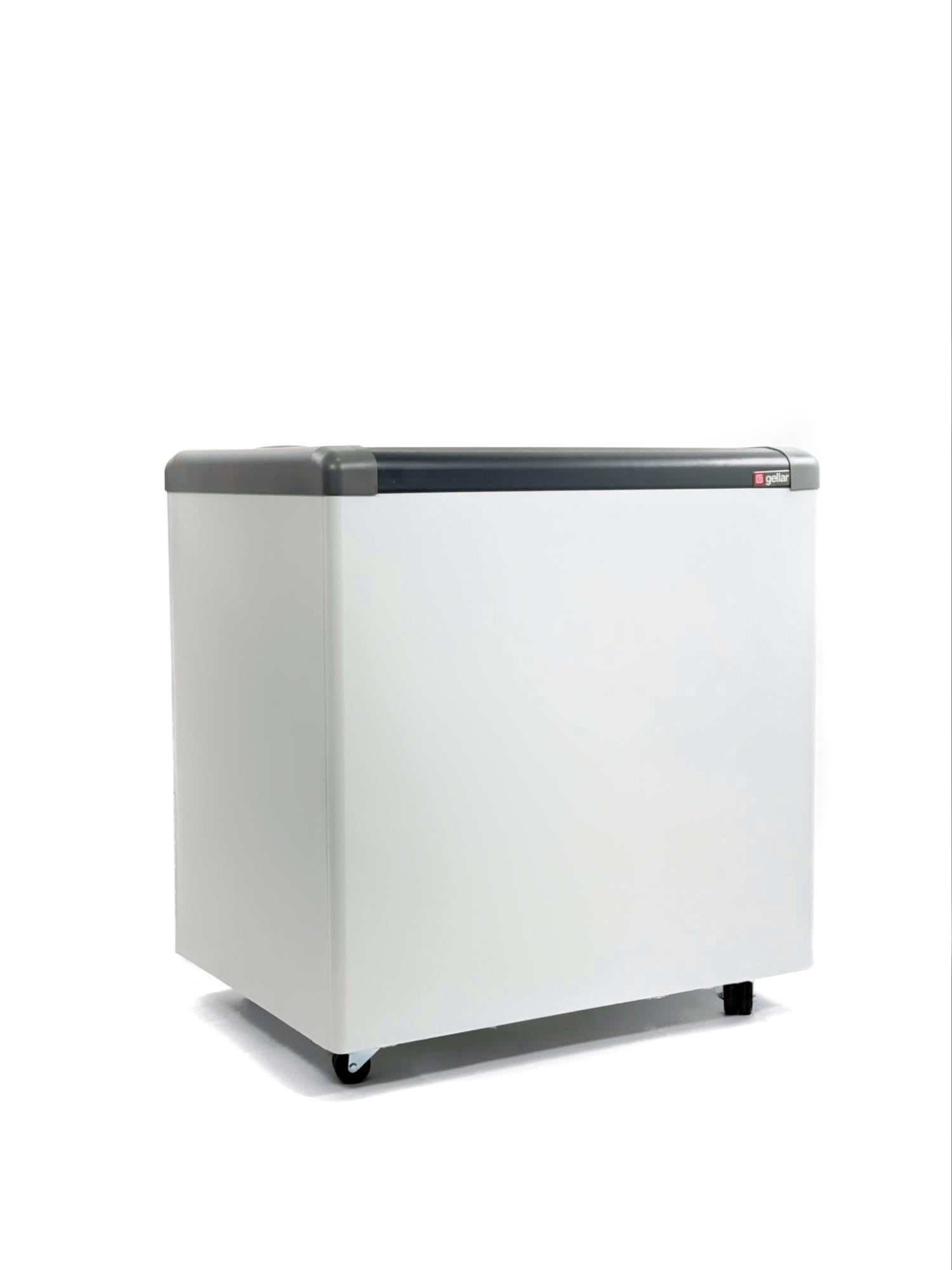 ЛАРЬ МОРОЗИЛЬНЫЙ GELLAR FG 250 С ПРЯМОЕ СТЕКЛО СЕРЫЙ (ПРОПАН) — 2