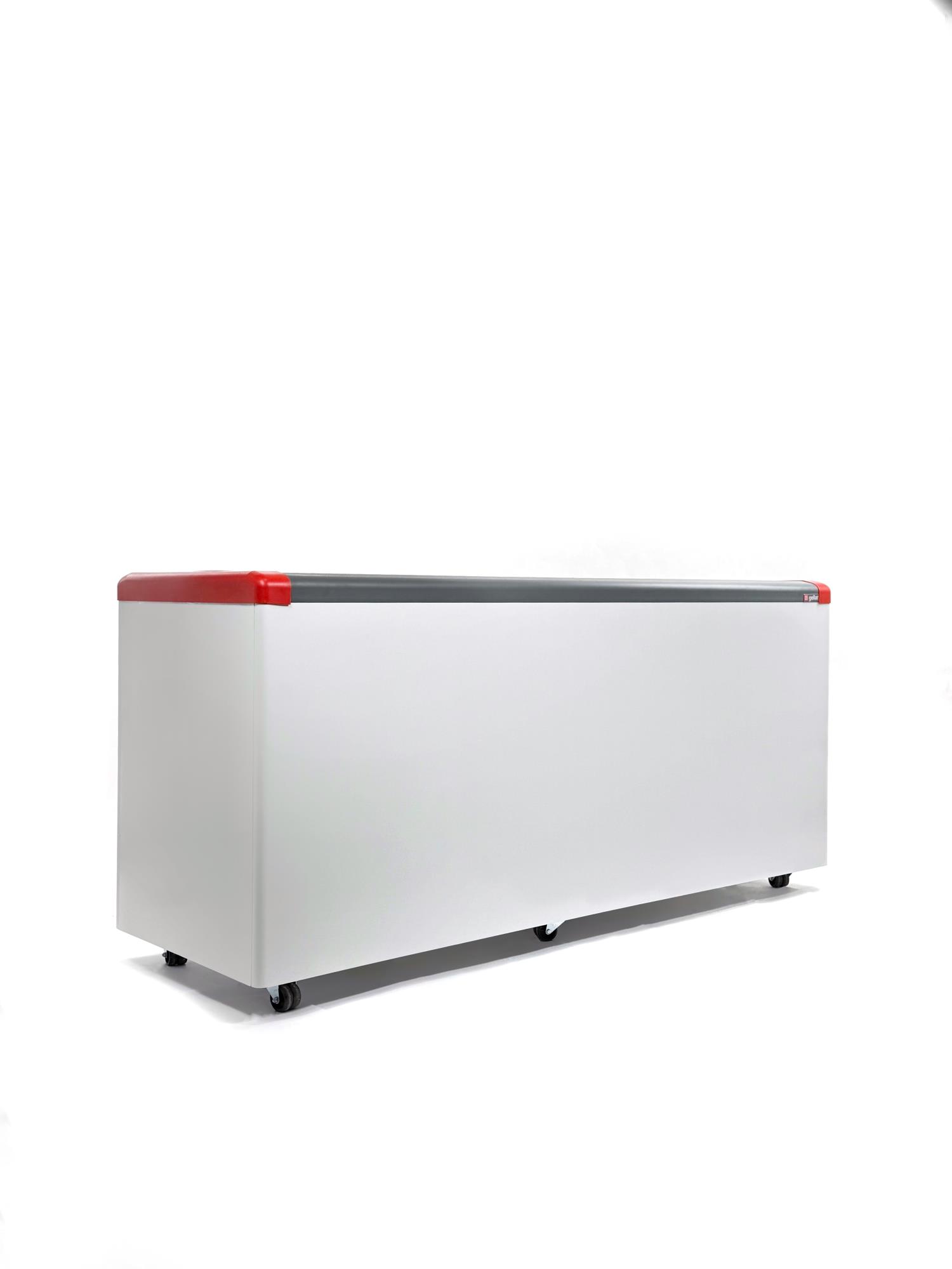 ЛАРЬ МОРОЗИЛЬНЫЙ GELLAR FG 700 С ПРЯМОЕ СТЕКЛО КРАСНЫЙ (ПРОПАН) — 2
