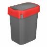 Бак для мусора "SMART BIN" 10л (245x196x345мм), с крышкой "маятник" (красный) 434214704