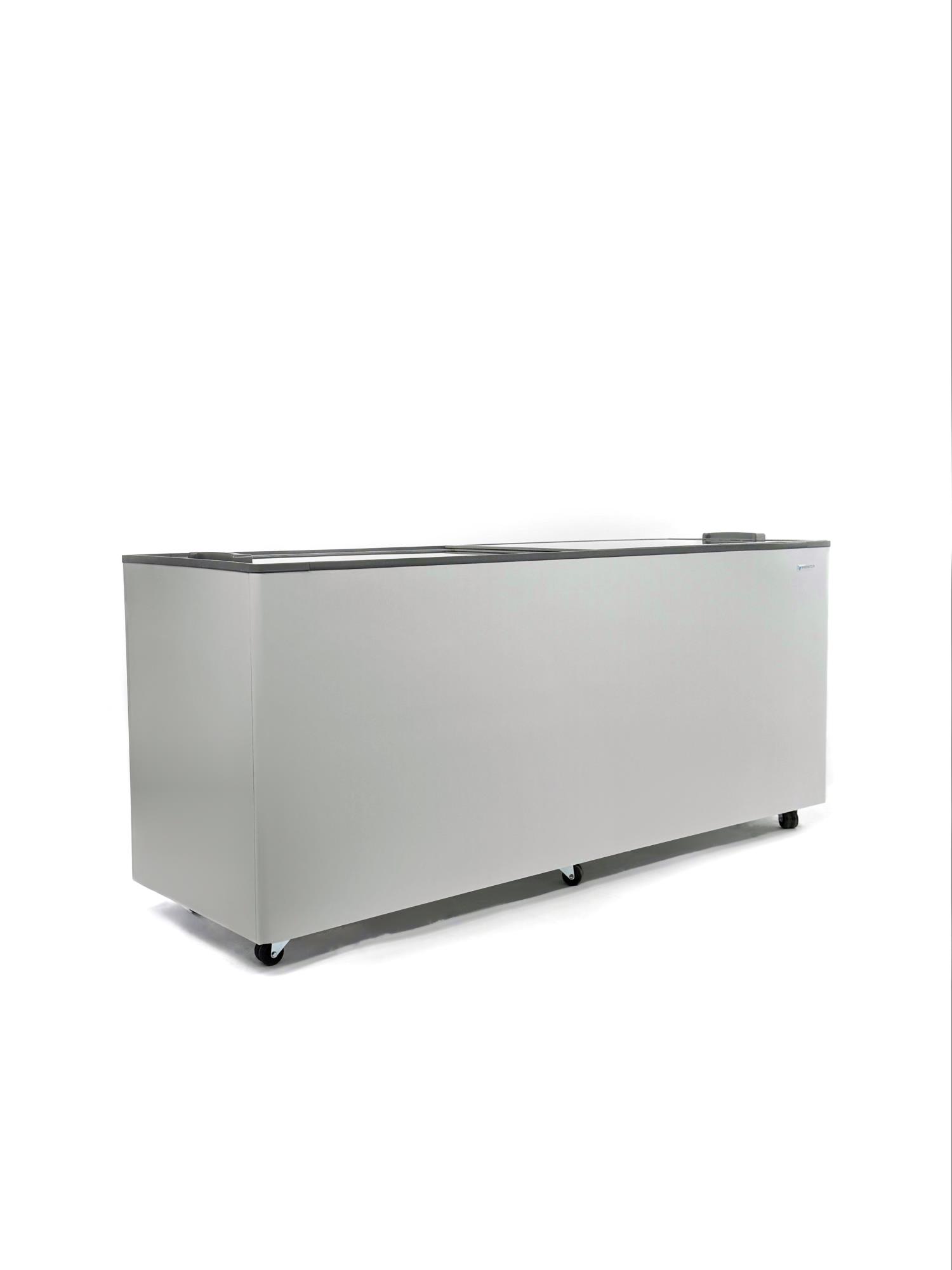 ЛАРЬ МОРОЗИЛЬНЫЙ FROSTOR F 700 С ПРЯМОЕ СТЕКЛО СЕРЫЙ (ПРОПАН) — 5