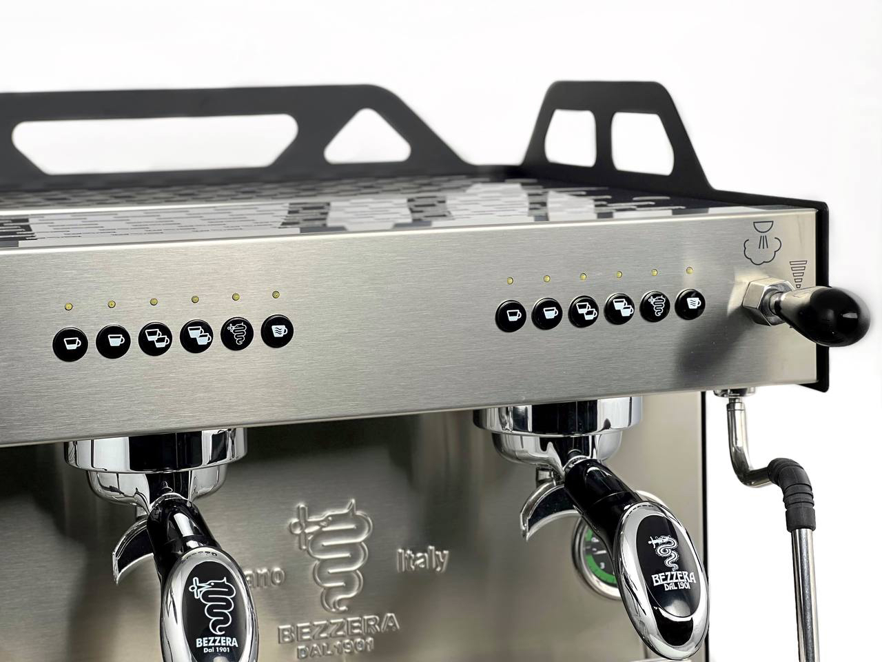 КОФЕМАШИНА АВТОМАТ BEZZERA OTTO DE 2GR COMPACT ЧЕРНАЯ МАТОВАЯ+ЭКОНОМАЙЗ+ПОДСВЕТ МУЛЬТИФАЗНАЯ — 3