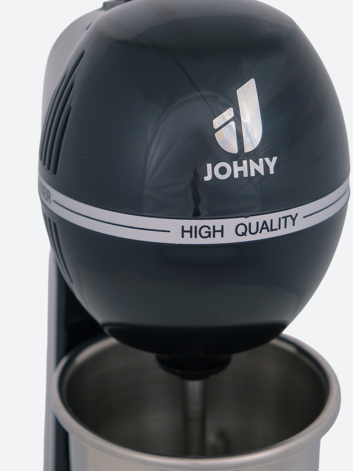 МИКСЕР JOHNY AK/2-2TA ECO ЧЕРНЫЙ СО СТКАКАНОМ И ВЕНЧИКОМ ИЗ НЕРЖАВЕЮЩЕЙ СТАЛИ — 6