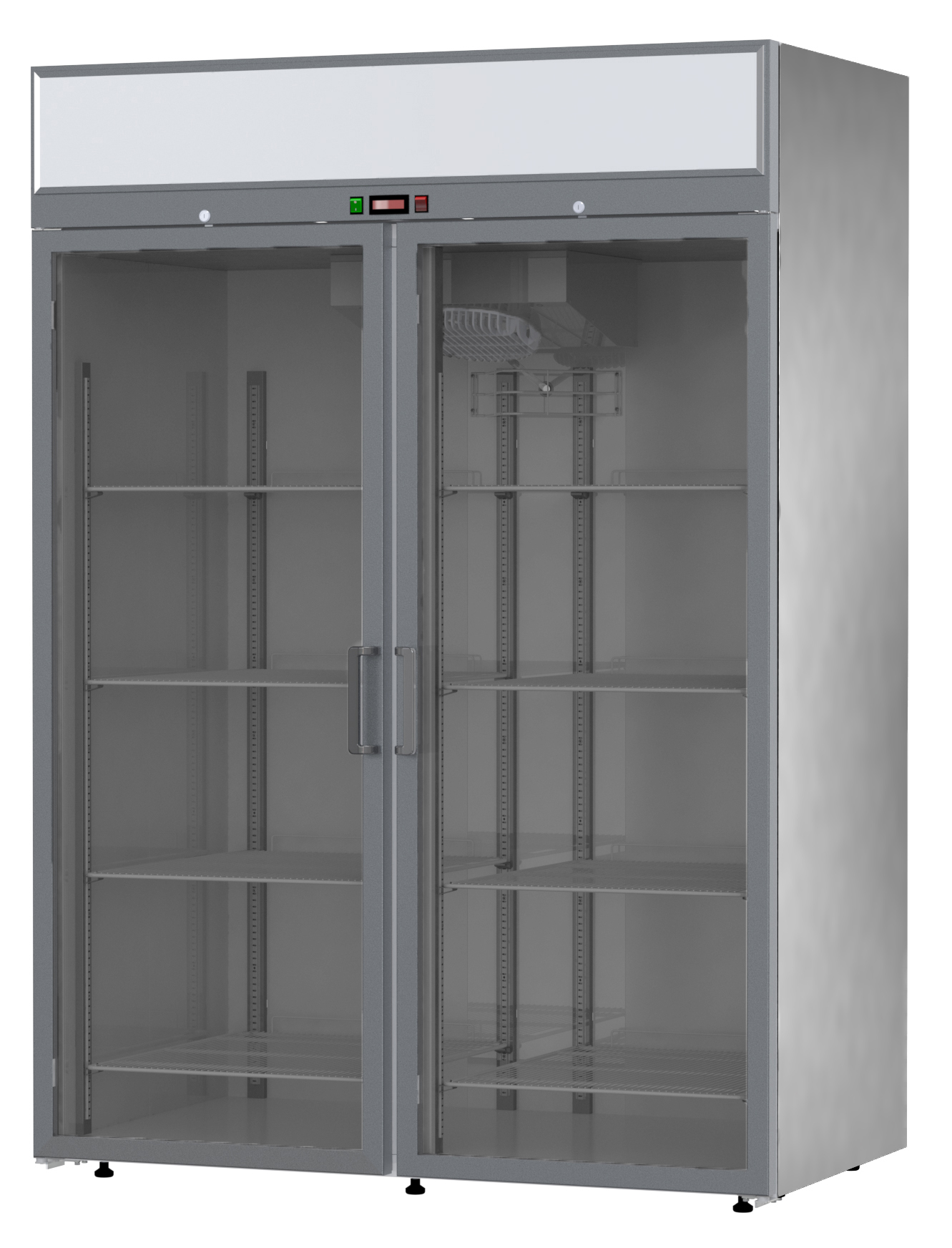 ШКАФ ХОЛОДИЛЬНЫЙ СО СТЕКЛ. ДВЕРЬЮ АРКТО V1,4-GLD С КАНАПЕ (R290) НЕРЖ. 101000205
