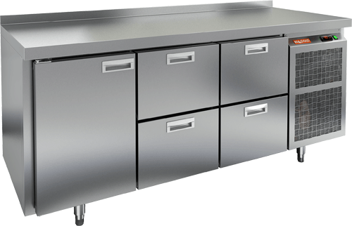 СТОЛ С ХОЛОДИЛЬНЫМ ШКАФОМ HICOLD BN 122/TN (R290)
