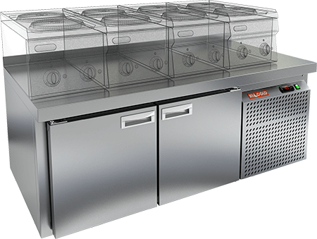 СТОЛ С ХОЛОДИЛЬНЫМ ШКАФОМ HICOLD SN 11/TN LT Sh (R290)