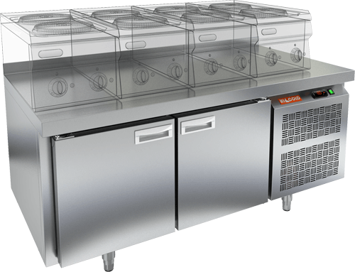 СТОЛ С МОРОЗИЛЬНЫМ ШКАФОМ HICOLD SN 11/BT LT (R290)