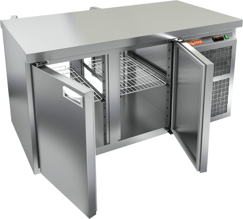 СТОЛ С ХОЛОДИЛЬНЫМ ШКАФОМ HICOLD SNT 11 HT (R290)