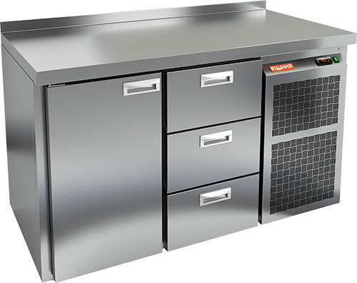 СТОЛ С МОРОЗИЛЬНЫМ ШКАФОМ HICOLD GN 13 BR2 BT (R290)