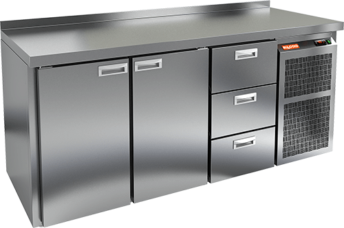 СТОЛ С ХОЛОДИЛЬНЫМ ШКАФОМ HICOLD GN 113 BR2 TN (R290)