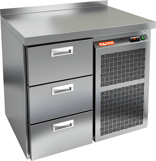 СТОЛ С ХОЛОДИЛЬНЫМ ШКАФОМ HICOLD SN 3 BR2 TN (R290)