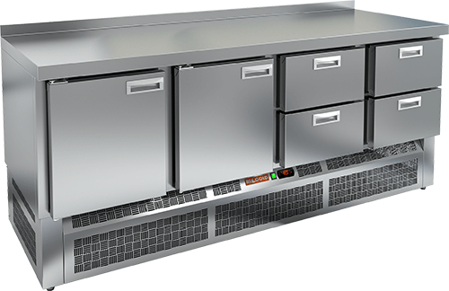 СТОЛ С МОРОЗИЛЬНЫМ ШКАФОМ HICOLD GNE 1122/BT (R290)