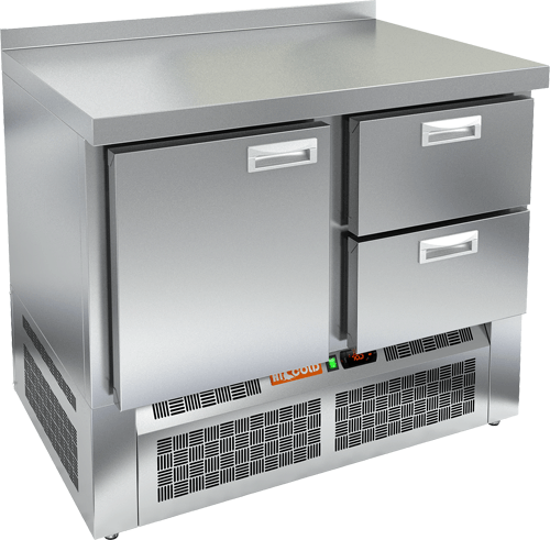 СТОЛ С МОРОЗИЛЬНЫМ ШКАФОМ HICOLD GNE 12/BT (R290)