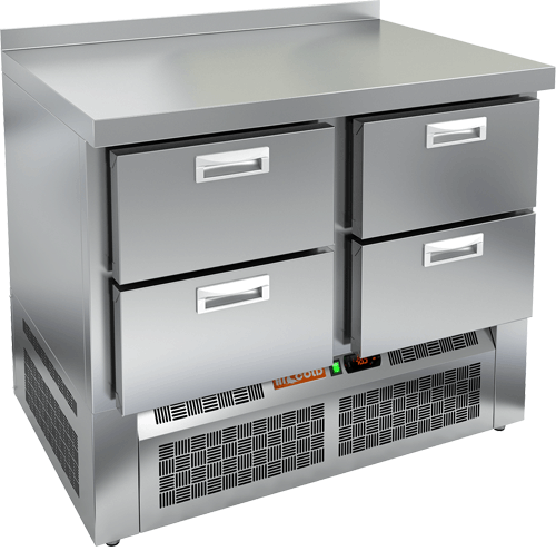 СТОЛ С ХОЛОДИЛЬНЫМ ШКАФОМ HICOLD GNE 22/TN (R290)