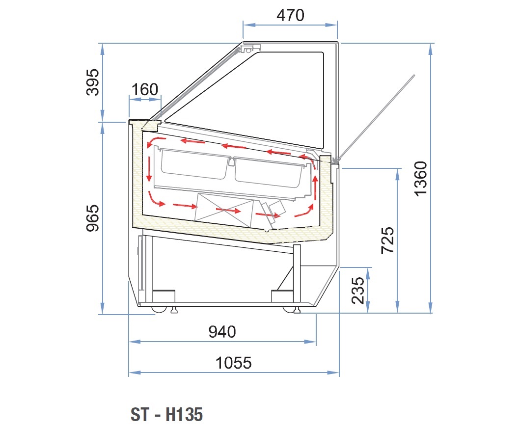 ВИТРИНА ДЛЯ МОРОЖЕНОГО ISA MILLENIUM ST H135 170 VG RV - VP RV — 3