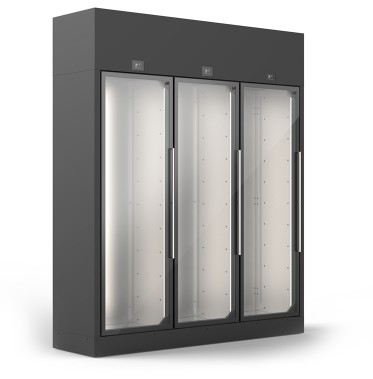 ШКАФ ВИННЫЙ ENOFRIGO WINE LIBRARY 20 3P WALL H260 VT ЧЕРНЫЙ + ПОЛКИ R