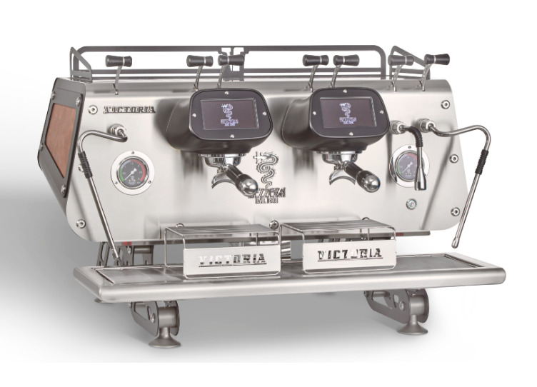 КОФЕМАШИНА АВТОМАТ BEZZERA VICTORIA PID 2 ГРУППЫ ЧЕРНАЯ И КОЖА МУЛЬТИФАЗНАЯ