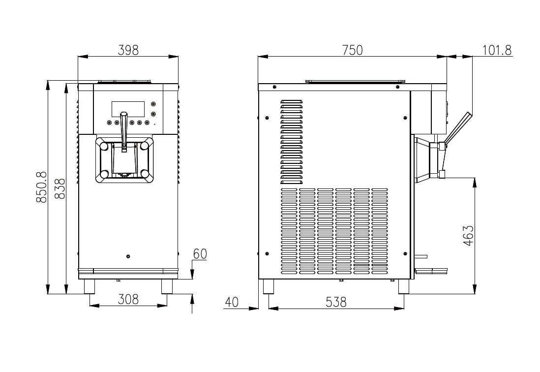ФРИЗЕР ДЛЯ МОРОЖЕНОГО GELPROM GP100PRO-AP-SP, ПАСТЕРИЗАЦИЯ, ПОМПА — 4