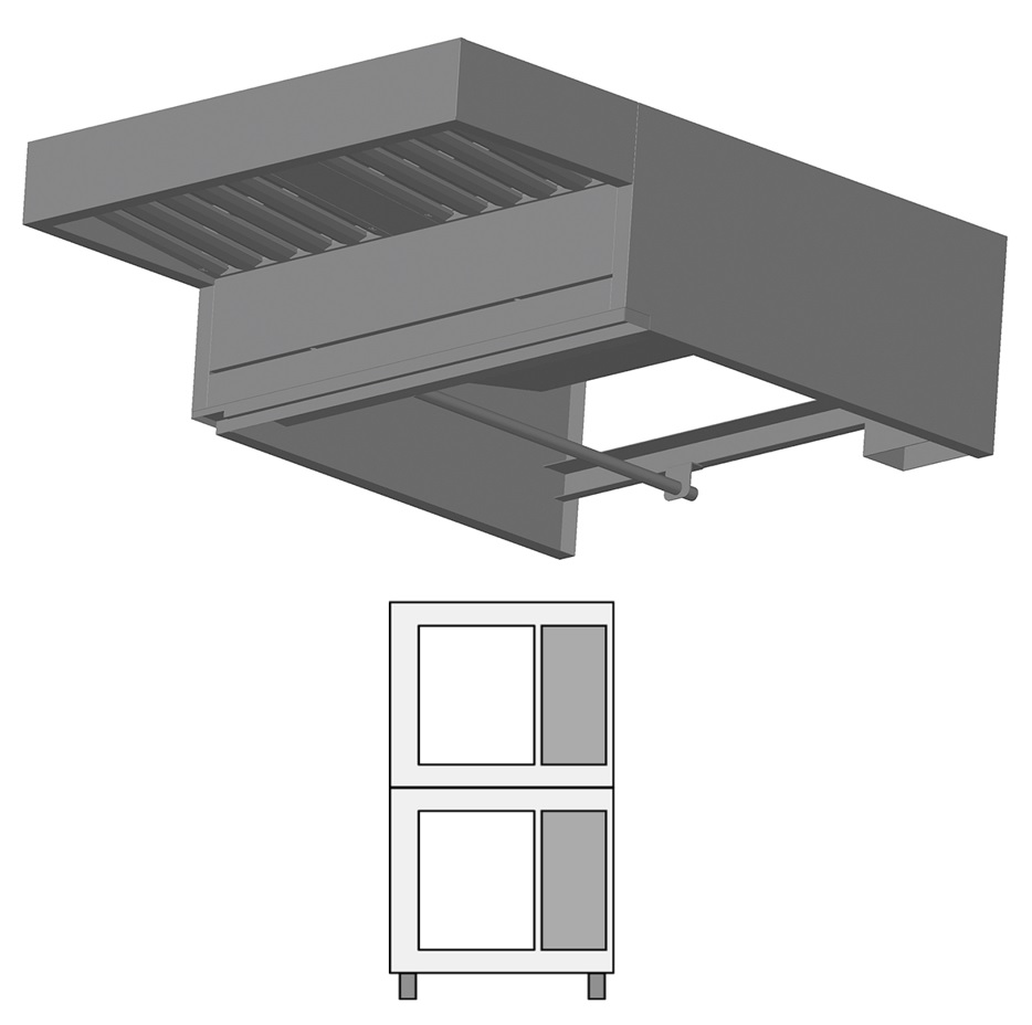 ЗОНТ ВЫТЯЖНОЙ LAINOX BKC023CS+CCE