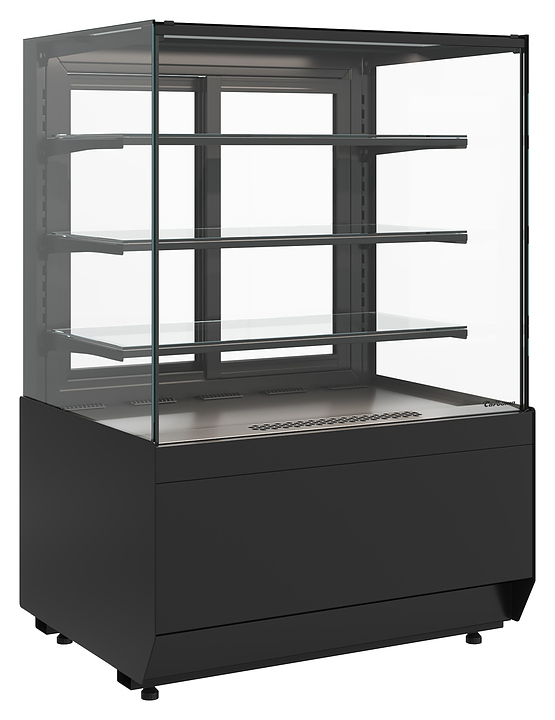 Витрина кондитерская Carboma KC70 VM 1,3-1 Light версия 2.0 (Techno 9005) — 1