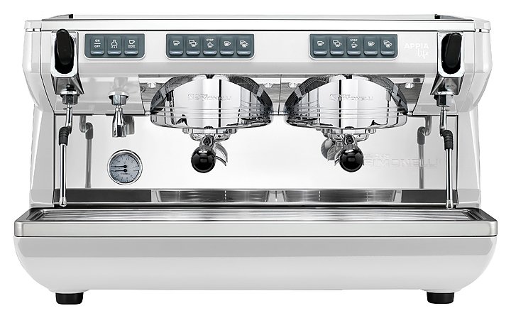 Кофемашина Nuova Simonelli Appia Life 2Gr V белая, высокие группы, экономайзер, автомат — 2