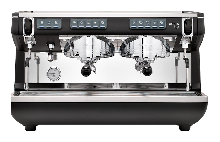Кофемашина Nuova Simonelli Appia Life 2Gr V черная, высокие группы, экономайзер, автомат — 2